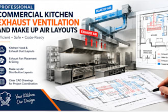 design commercial kitchen exhaust ventilation and make up air layouts