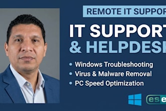 be your remote IT support specialist and helpdesk expert