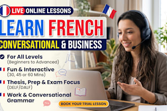teach conversational and business french online