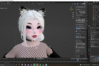 custom 3d vrchat avatar vrc avatar vr character furry nsfw avatar anime vr chat