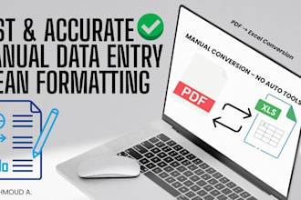 convert PDF or images into excel