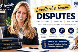 draft UK landlord tenant and property dispute letters