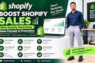 boost shopify sales with shopify marketing sales funnels and promotion