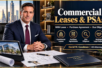 draft commercial leases and real estate purchase agreements
