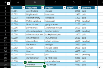 do data entry or spreadsheets management