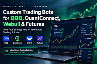 build profitable qqq trading bot, quantconnect bot, webull, futures trading bot