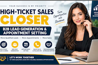 be your high ticket sales closer