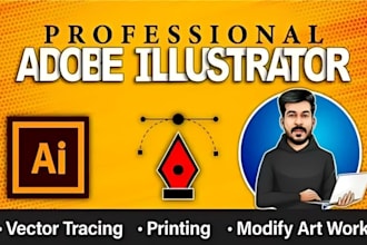 do manual vector tracing, vectorize logo and image in adobe illustrator