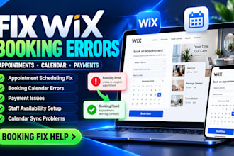 fix wix booking, wix studio, appointment scheduling, calendar and payment issues