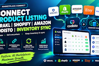 marketplace connect product listing mirakl shopify amazon codisto inventory sync