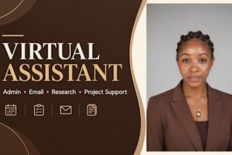 be your virtual assistant for admin and business support