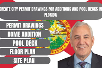 create city permit drawings for additions and pool decks in florida