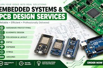 hardware prototyping, schematic, pcb design, esp32, esp8266, stm32, arduino