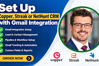 setup cooper streak netnunt CRM gmail integration