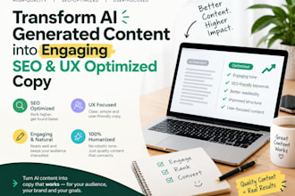 transform ai generated content into engaging SEO and UX optimized copy