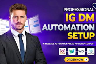 set up instagram dm automation using manychat