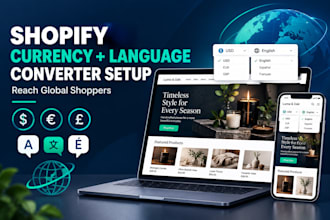 setup auto currency converter language translator to your shopify store