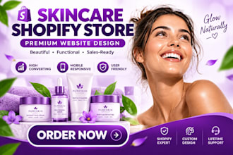 design skincare website, spa website, beauty website, salon website