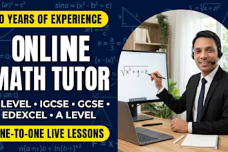 tutor o level, igcse and gcse math live one to one