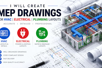 create mep drawings for hvac electrical and plumbing layouts