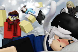 create custom roblox animation, combat, r6,