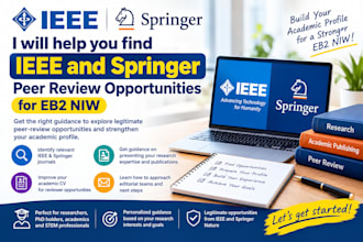 help you find ieee and springer peer review opportunities for eb2 niw