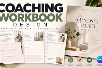 design canva coaching workbooks and client worksheets
