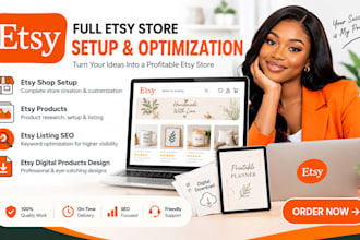 do etsy shop set up etsy products etsy listing seo etsy digital products design