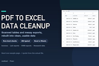 convert scanned pdf to excel and clean your spreadsheet data