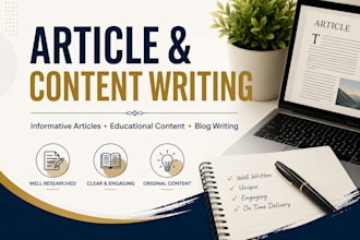 write informative and educational blog articles