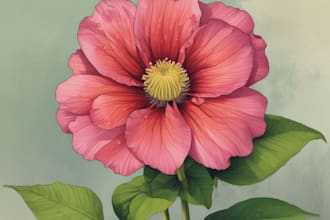 hand paint botanical illustrations