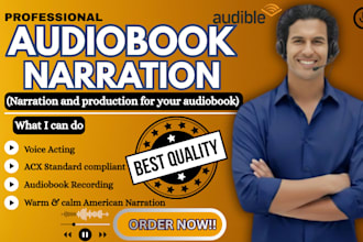 be your male audiobook narrator, calm warm romance fantasy novel, acx audiobook