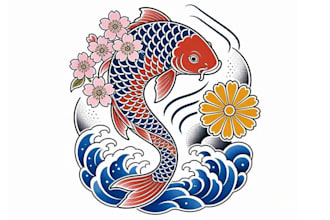 design a professional japanese tattoo design