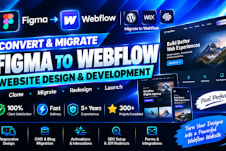 convert figma to webflow clone website migrate wordpress wix to webflow