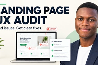 audit your landing page UX and recommend usability fixes
