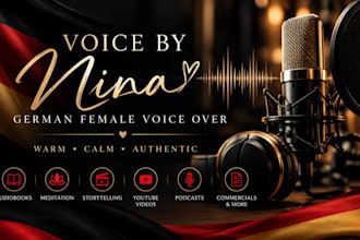record a warm, natural german female voice over