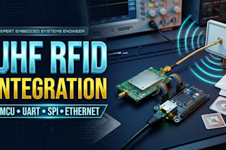 uhf rfid reader integration with mcu, uart, spi and ethernet interfaces