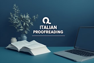 professionally proofread and edit your italian text