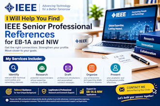 help you find ieee senior professional references for eb1a eb2 o1 niw