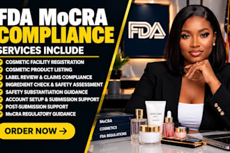 handle fda cosmetic registration, facility registration and product listing
