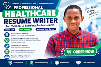 write an ats healthcare resume and CV