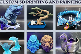provide high quality 3d printing and painting services with worldwide shipping