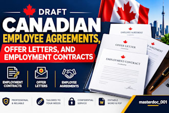 draft canadian employee agreements, offer letters, and employment contracts