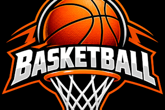 design a professional basketball, sports team mascot, jersey