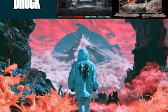 design album cover art for single, ep and album