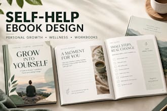 design self help ebook,personal development guide, or wellness workbook