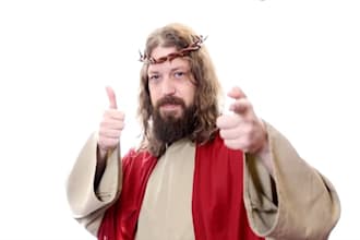 have jesus give a custom message or promo