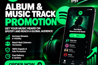 do spotify album promotion, spotify music track promotion
