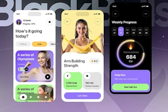 design modern UI UX mobile app screens in figma