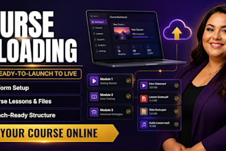 do online course uploading, course setup, platform migration, teachable,kajabi